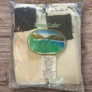 Vintage New Old Stock Forest Lake Mens 4 Pairs Thermal Socks Made in USA